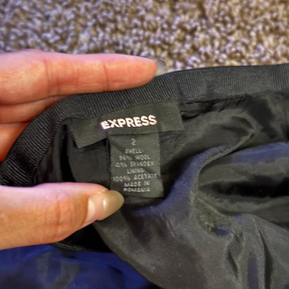 Vintage 90s black mini skirt - Picture 3 of 3
